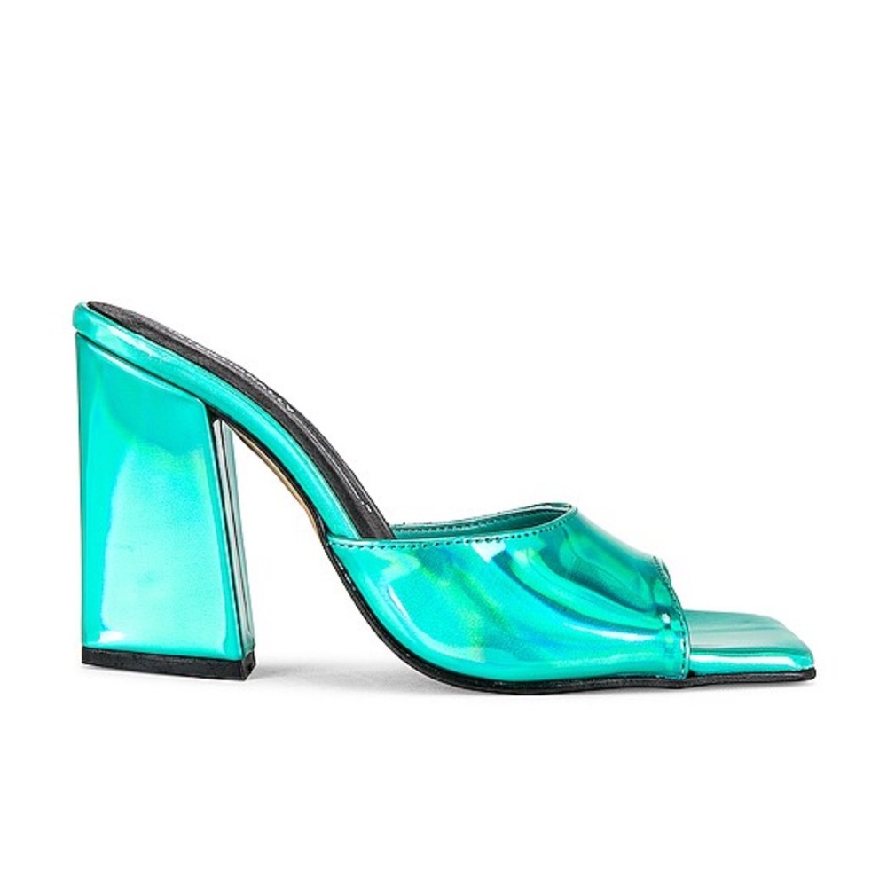 BRAND NEW IN BOX Intentionally Blank x REVOLVE Jackson Mule in Teal, Size 8